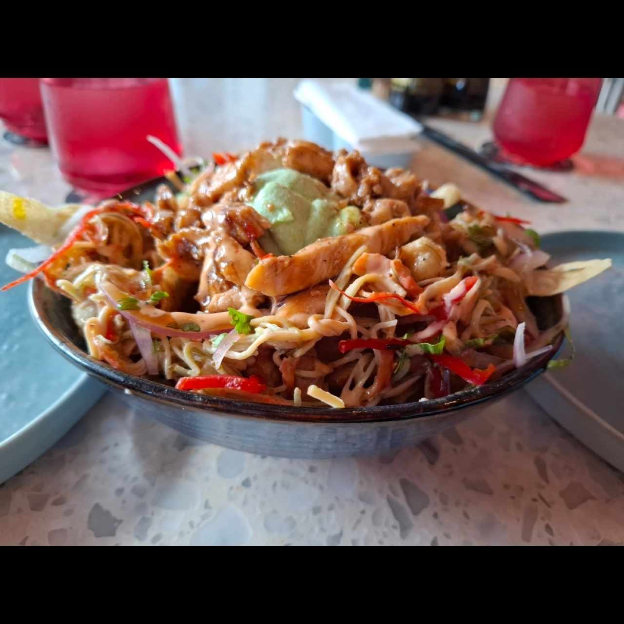 Japonachos de pollo teriyaki