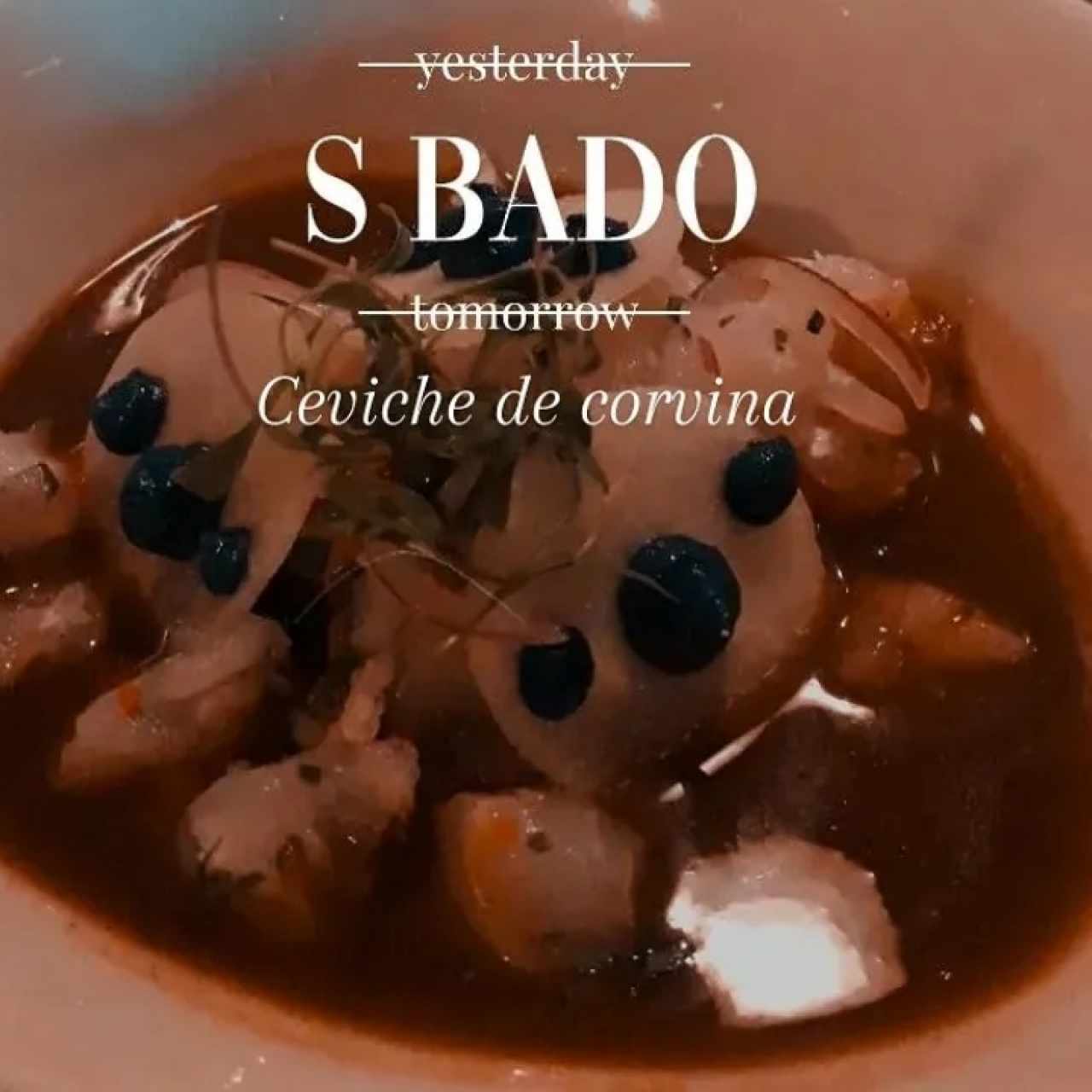 PARA COMENZAR - CEVICHE DE CORVINA