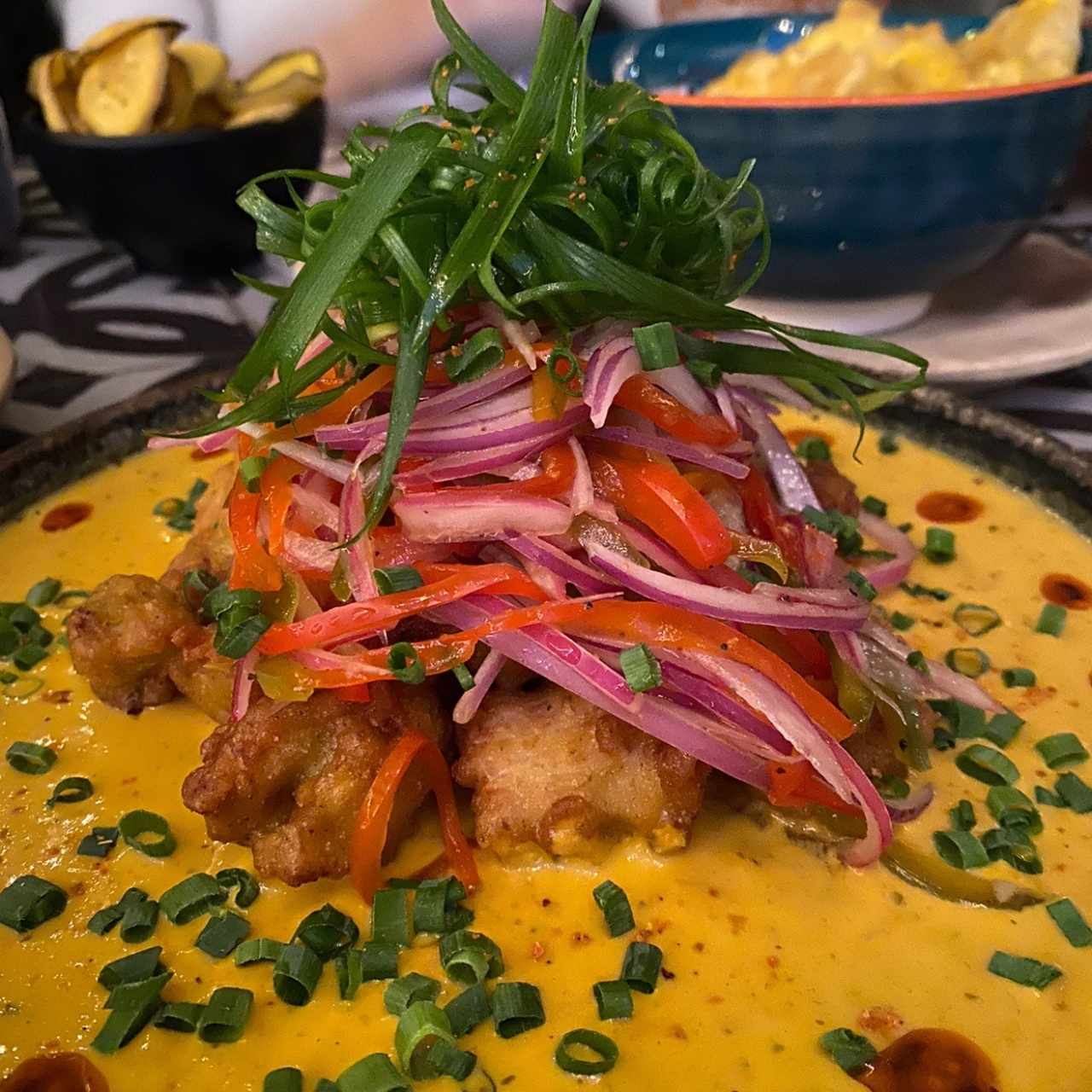 Pescado frito afro