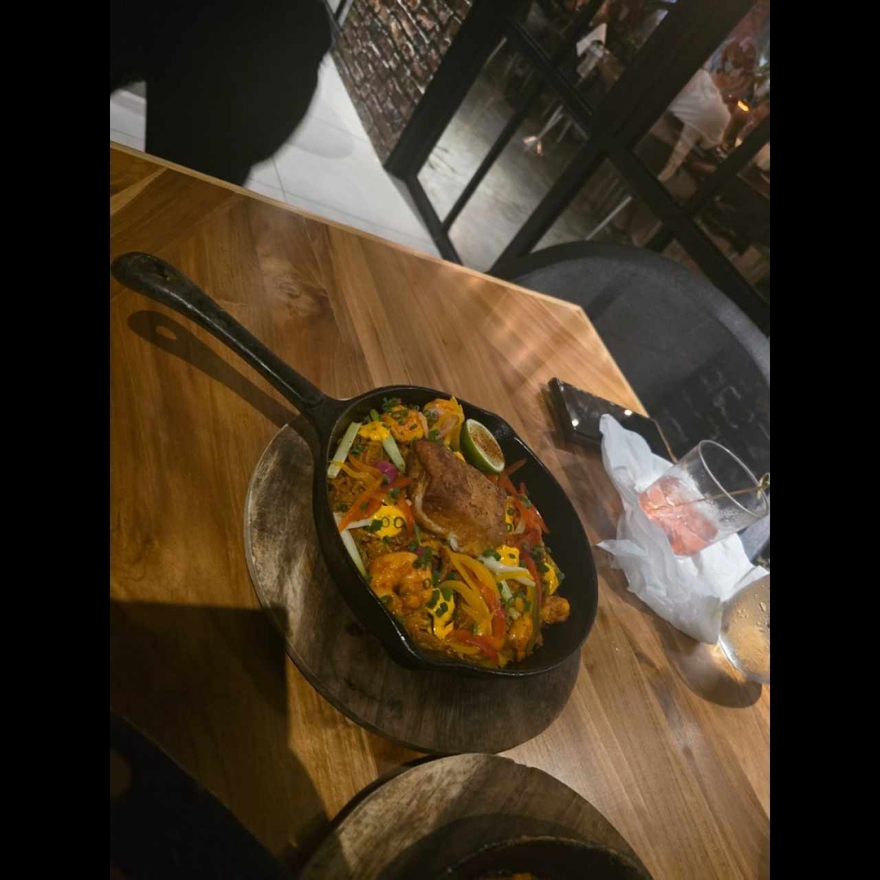 Arroz con Concolón de mariscos y Pescado