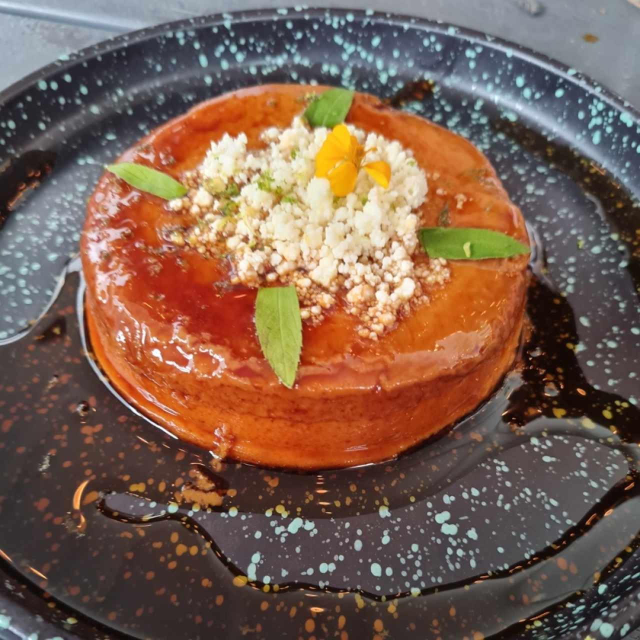 flan de café con queso blanco 