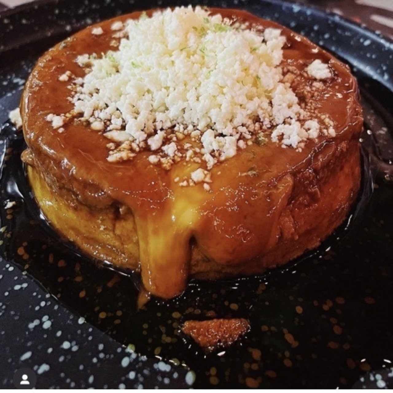 Flan de café y queso blanco