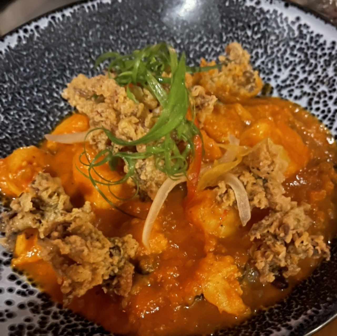 Tamal de arroz con langostino