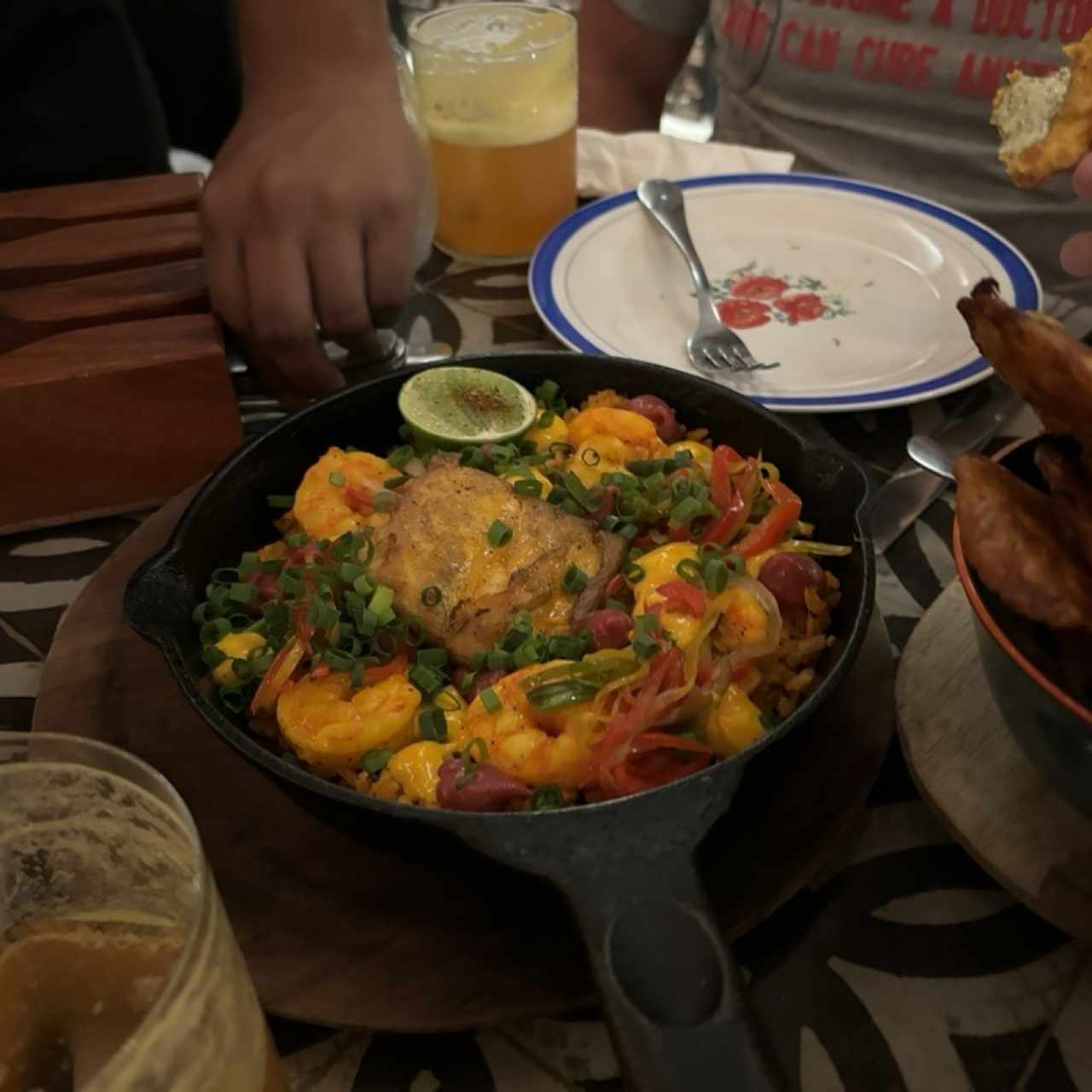 Arroz con Concolón de mariscos y Pescado