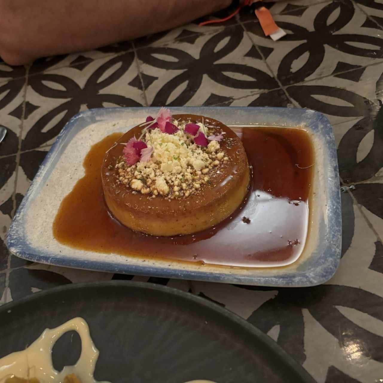 Flan de café con queso blanco