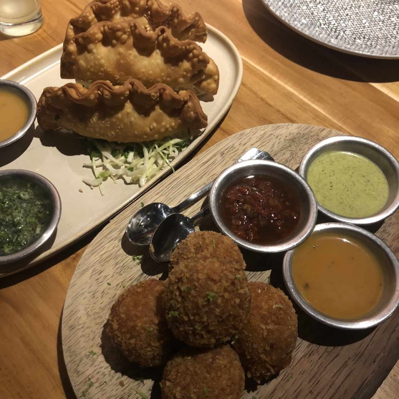 Empanadas y croquetas de pulpo