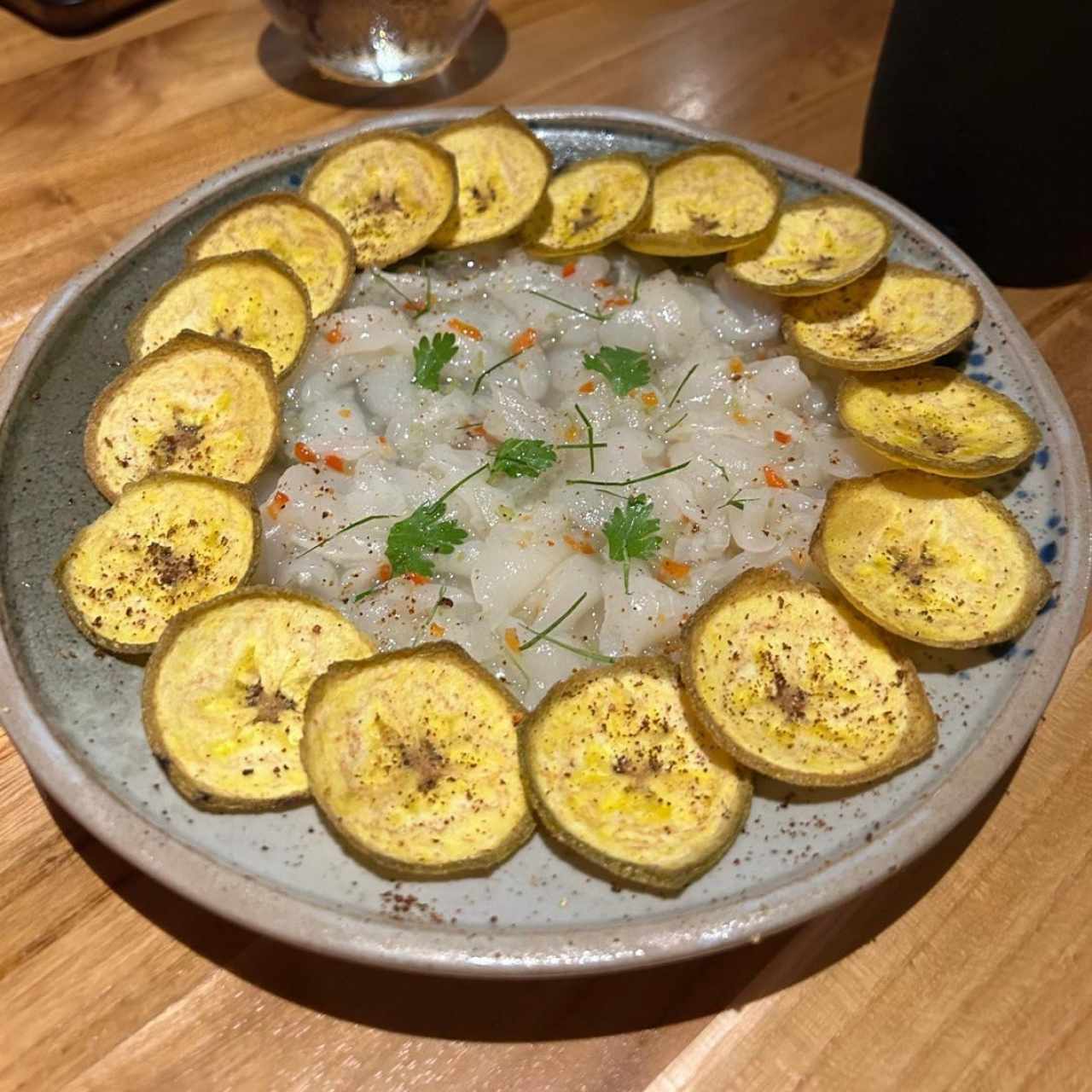 Ceviche de mamón chino (vegano)