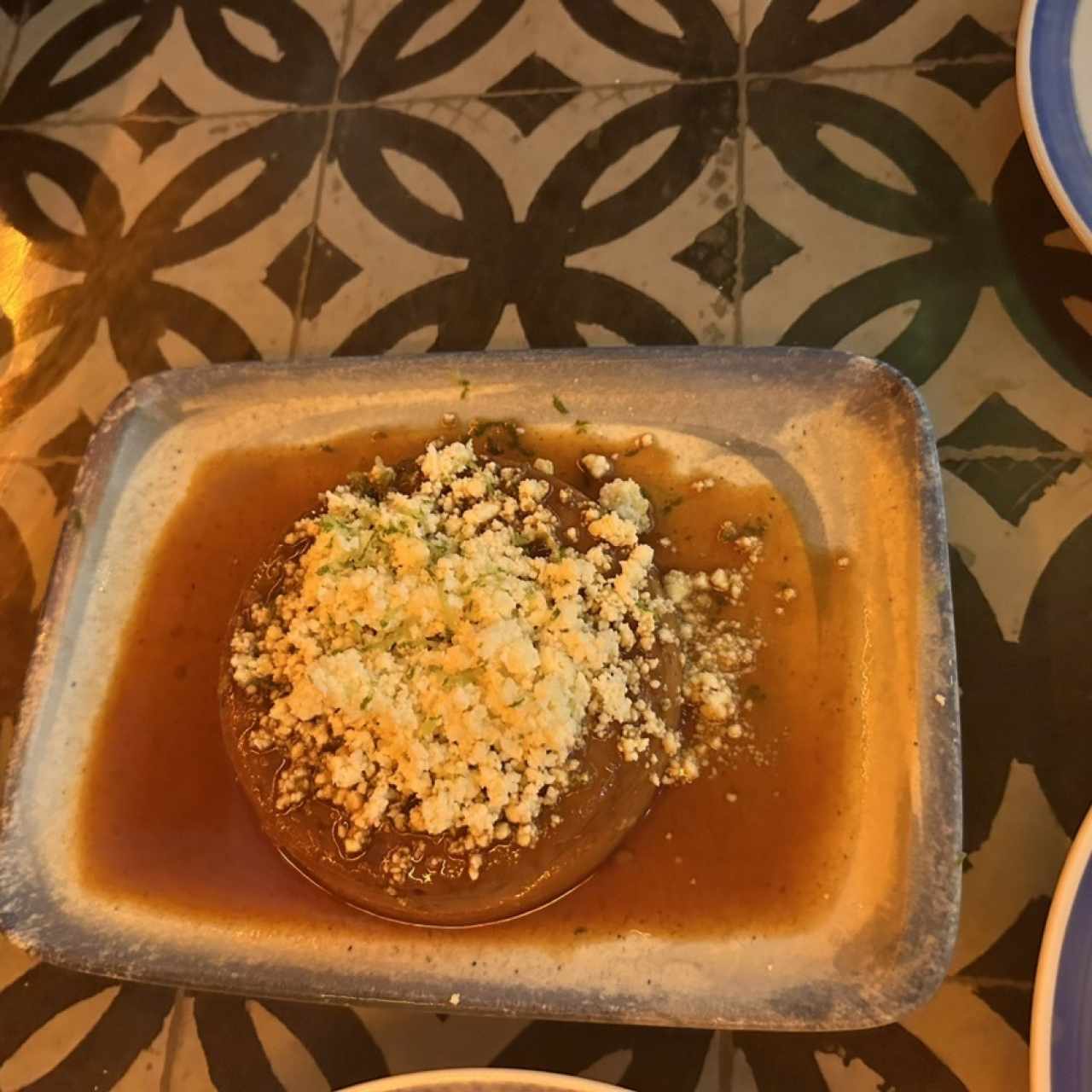 Flan de café con queso blanco