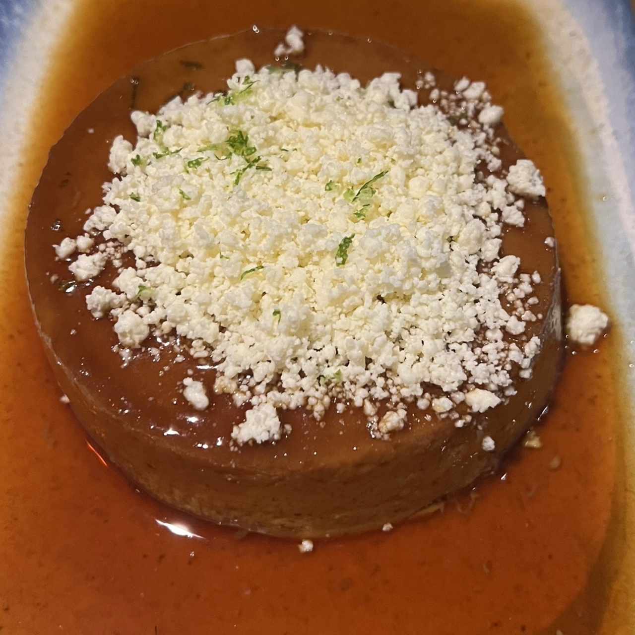 Flan de la casa