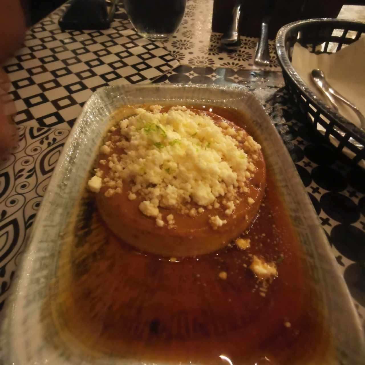 Flan de Café con queso blanco