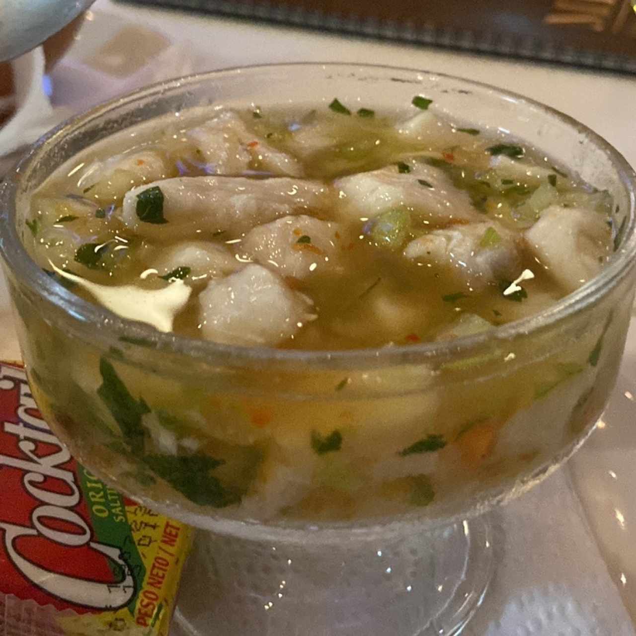 Ceviche de corvina