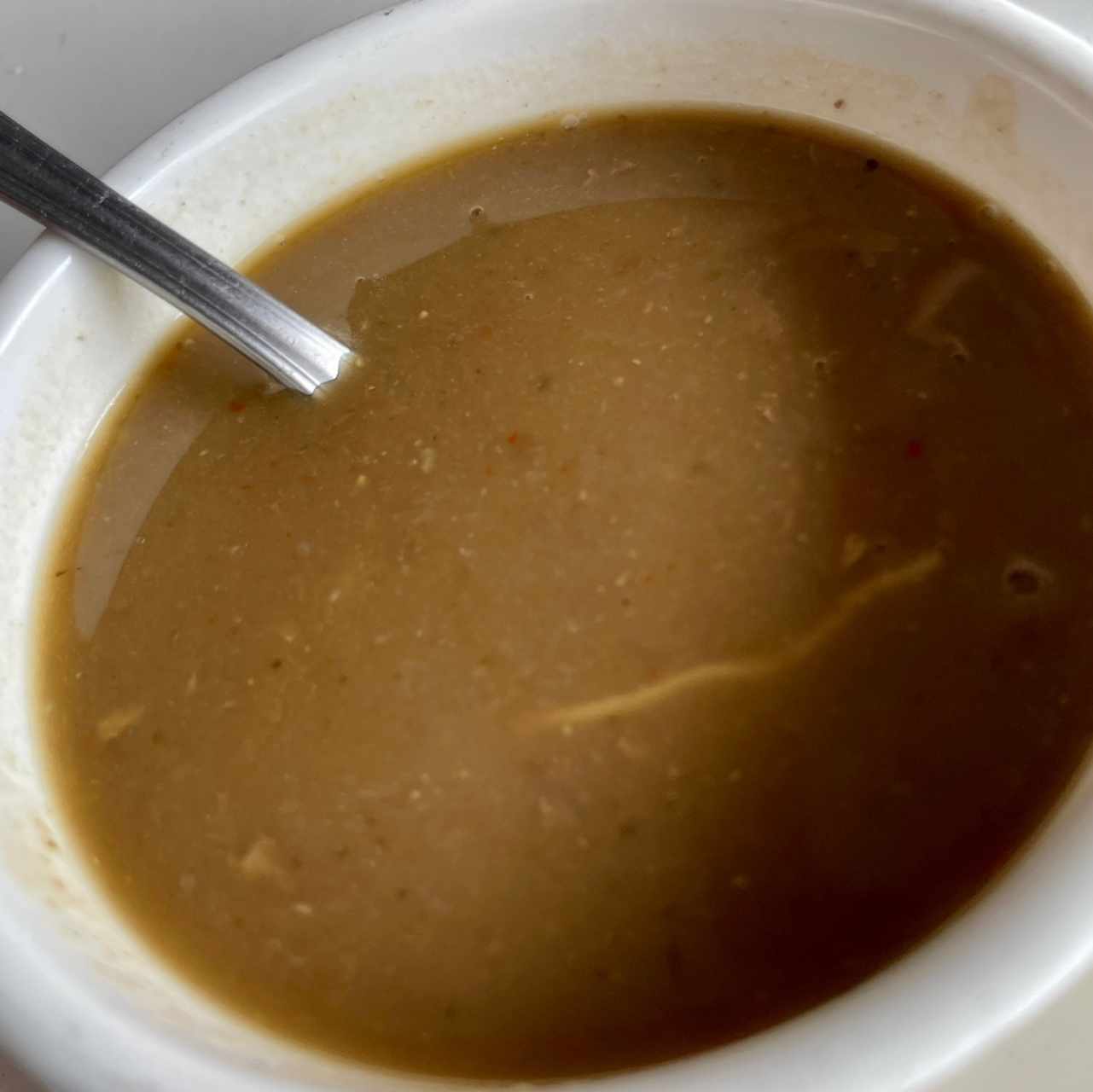 Sopa de lenteja cortesia