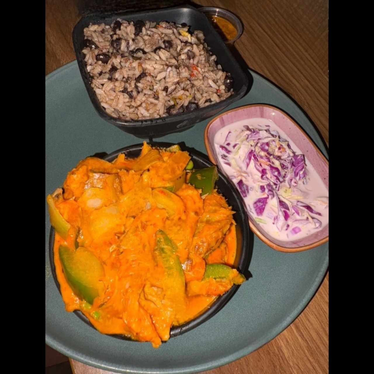 bacalao con arroz con coco