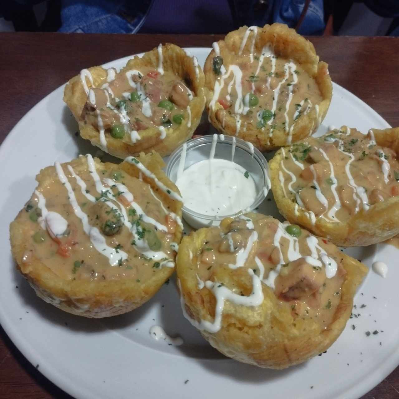 patacones rellenos,15.00