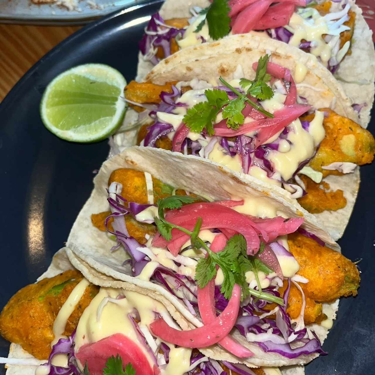 Vegan Tacos // Tempura Avocado Tacos