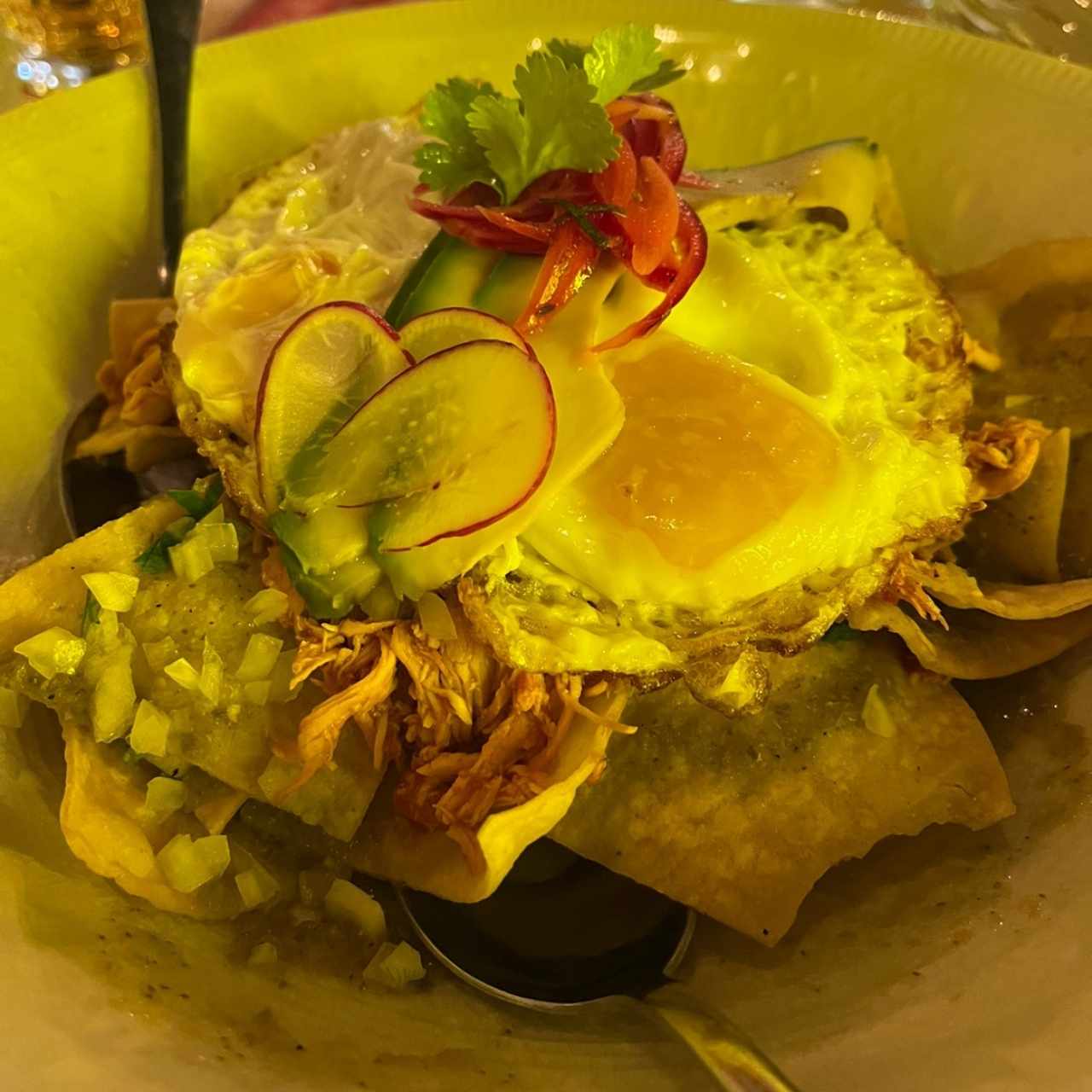 Chilaquiles Verdes // Green Chilaquiles