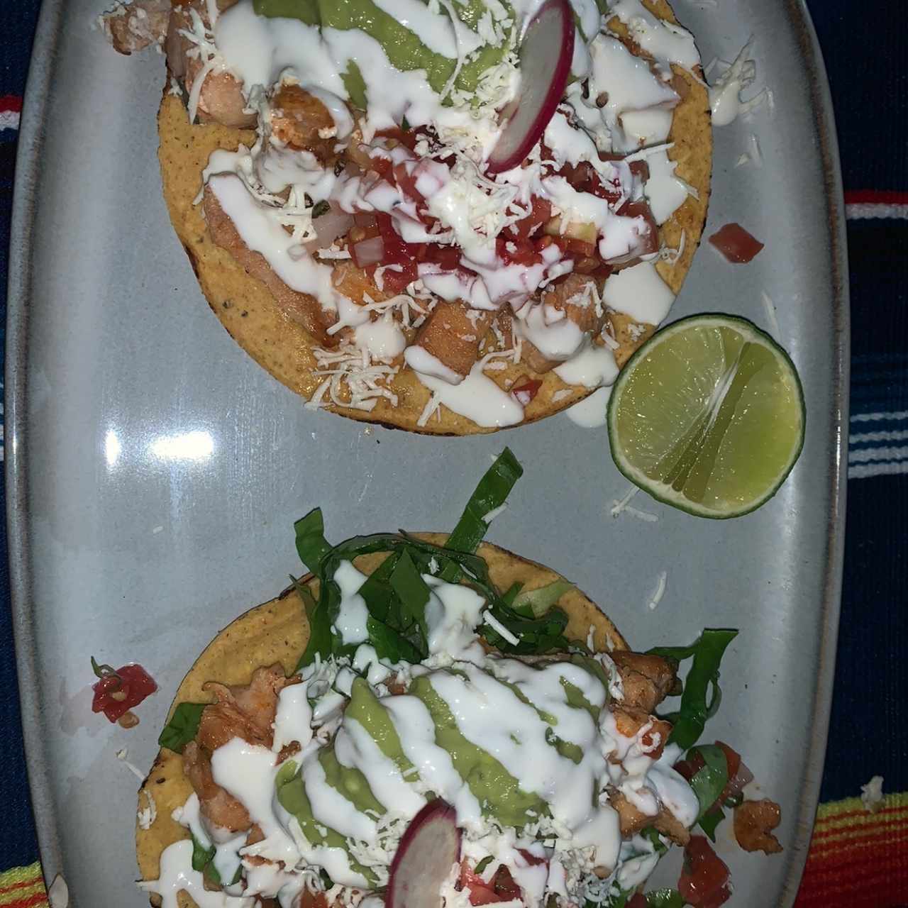 Tostadas de Pollo // Chicken Tostadas