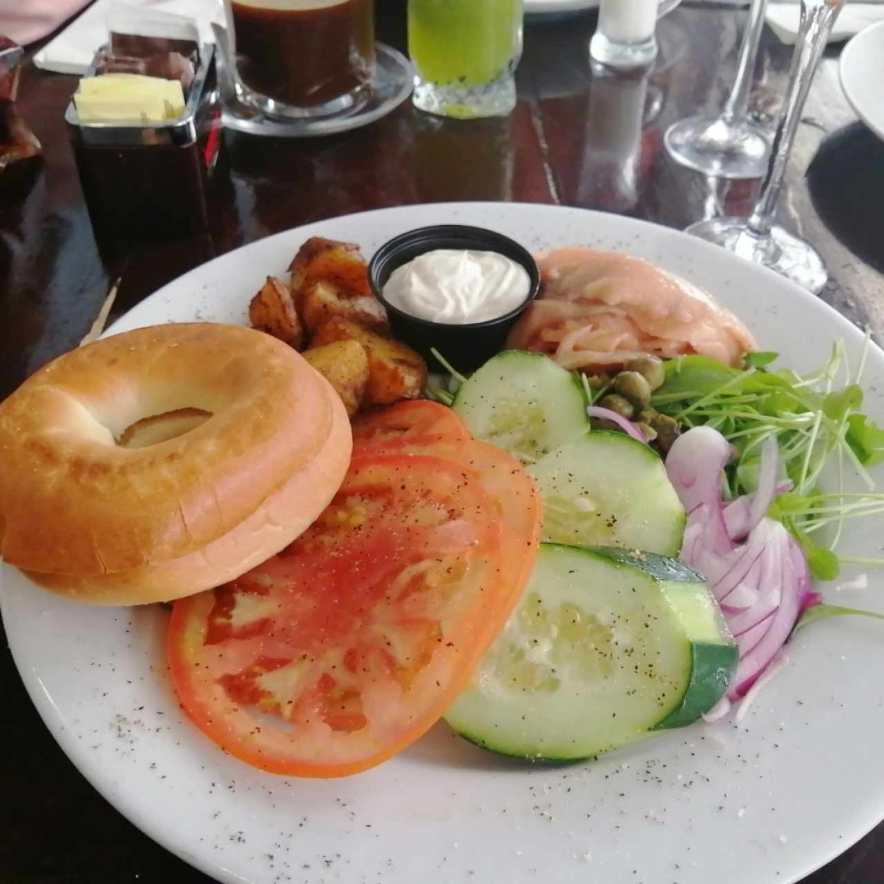 Bagel de Salmón Ahumado