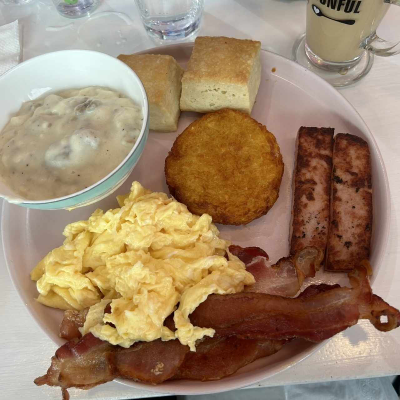 Country Biscuit And Gravy Breakfast