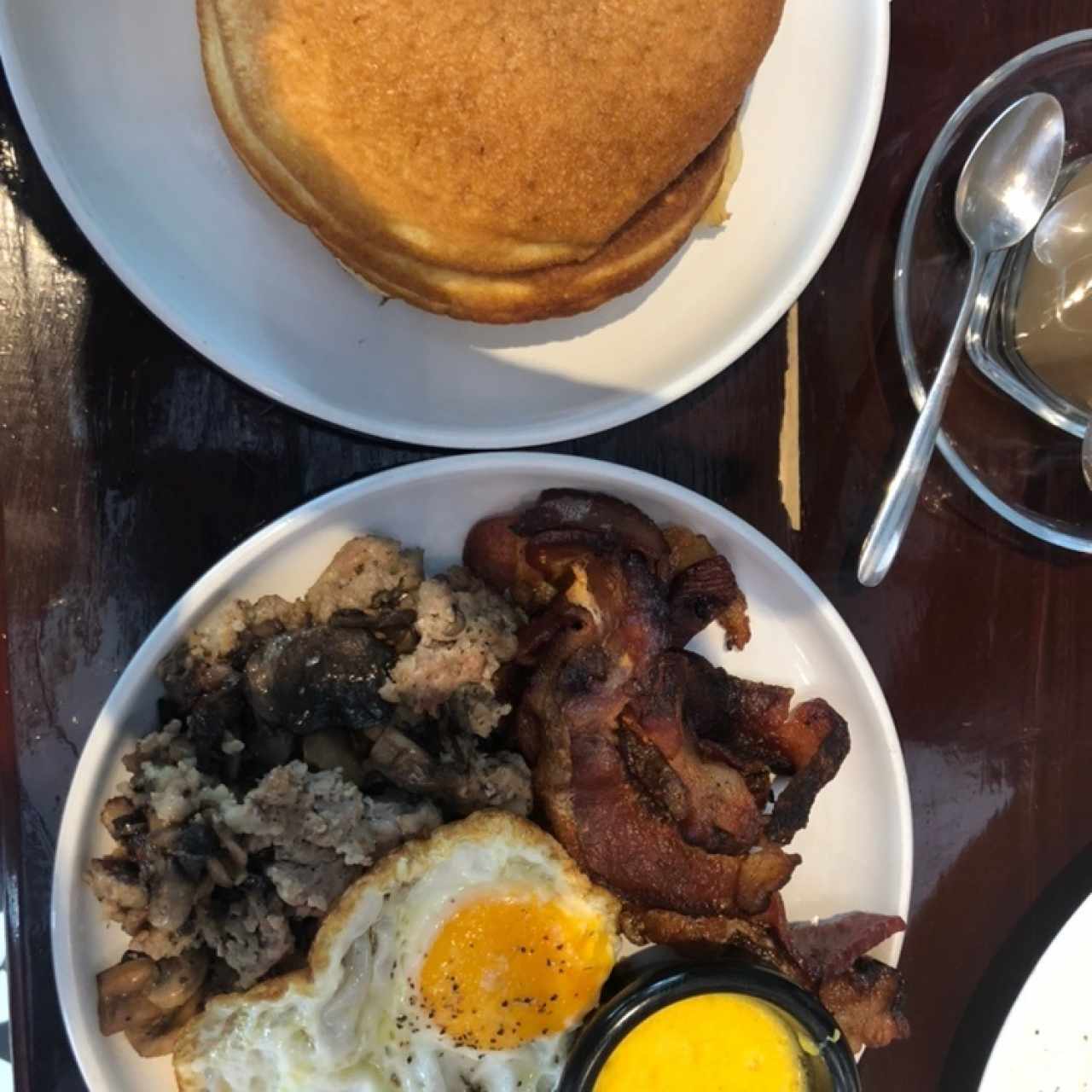 Desayunos dulces - Torre de panquecas