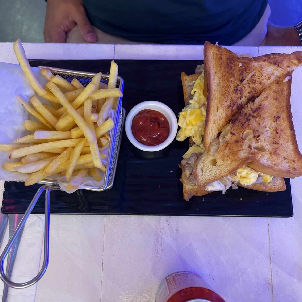 Philly Steak and Eggs Sandwich