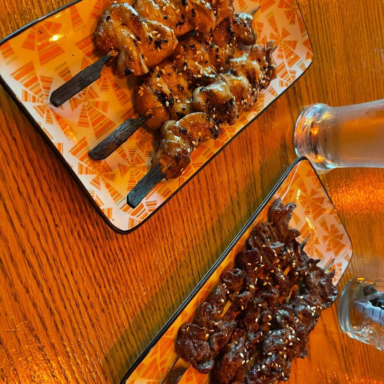 yakitori pollo y carne