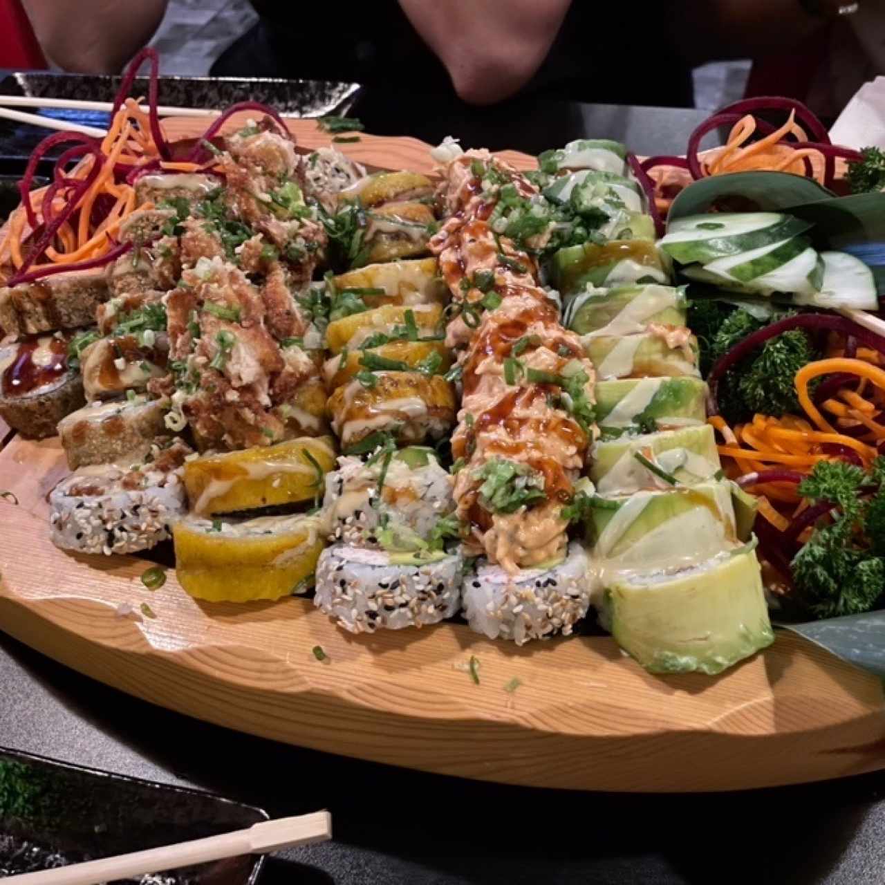 Tokio roll, Tentación roll, Dinamita roll y Avocado roll