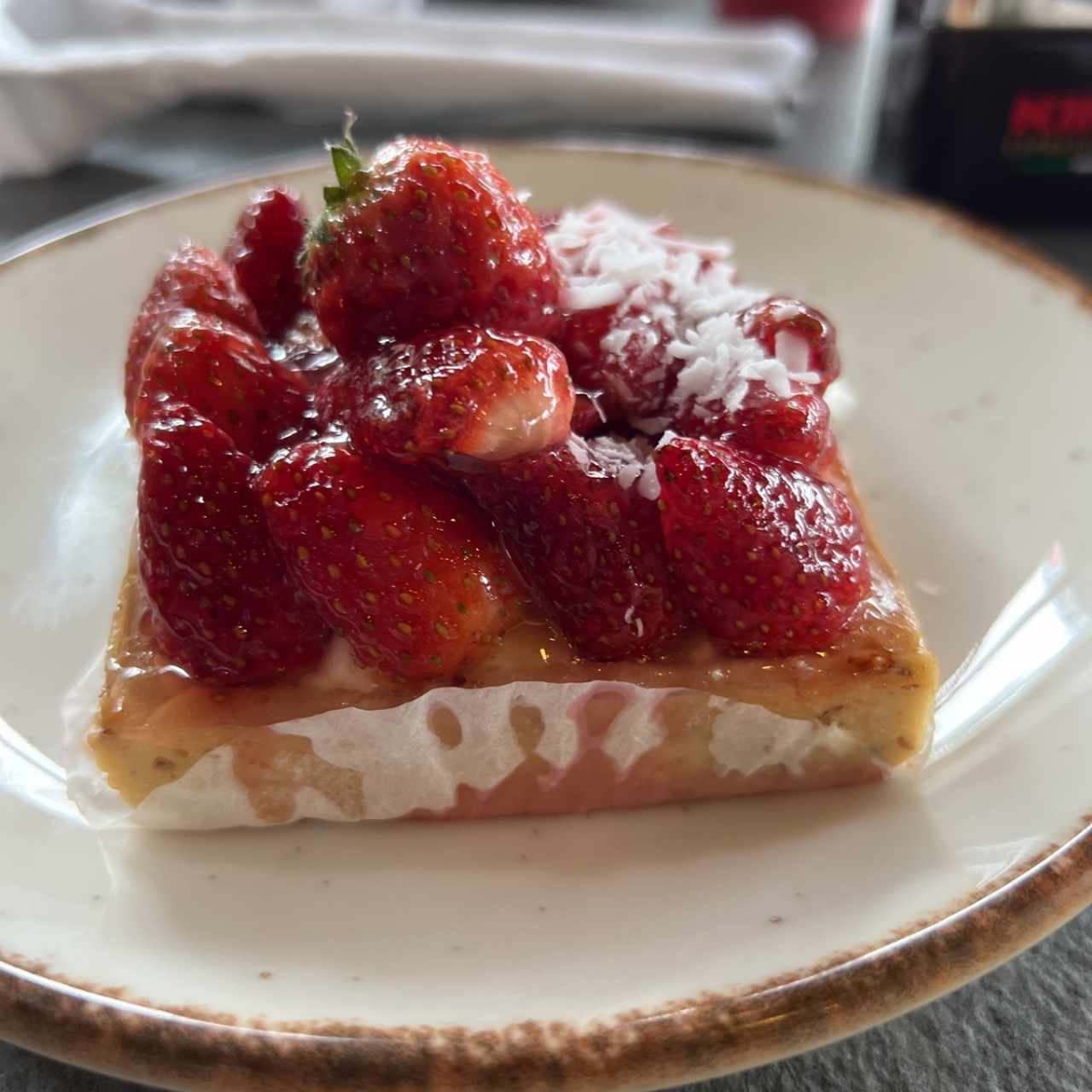 Pie de fresa