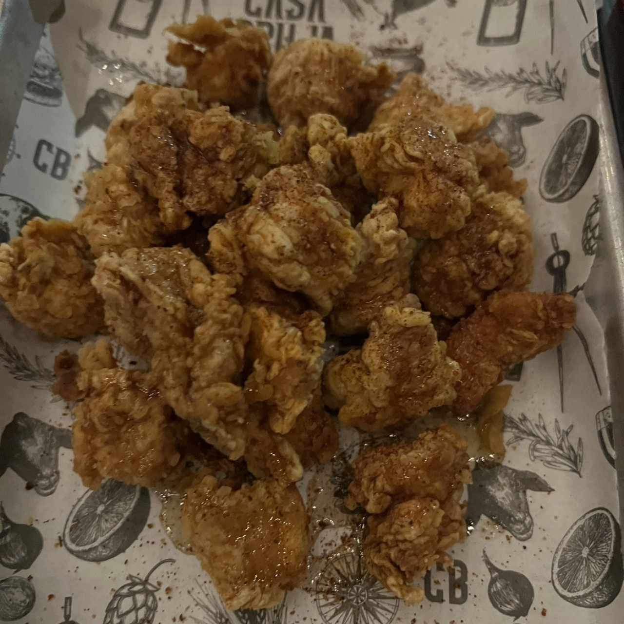 Honey chicken bites