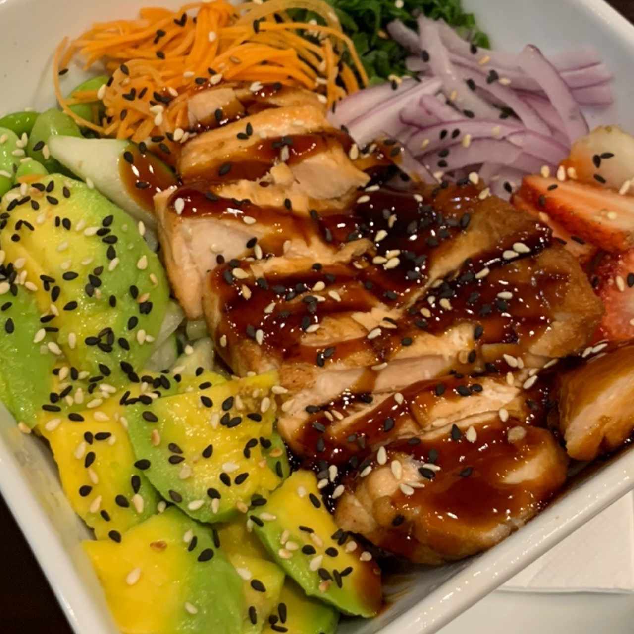 Grilled Salmon Poké