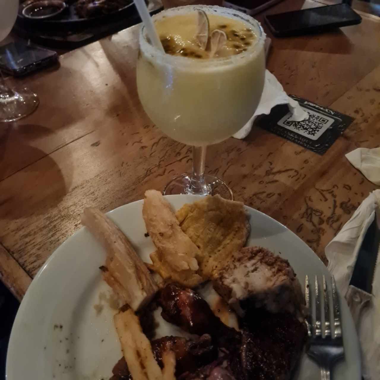 picada y margarita de maracuya