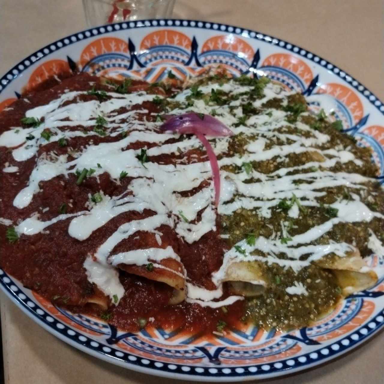 Enchiladas divorciadas