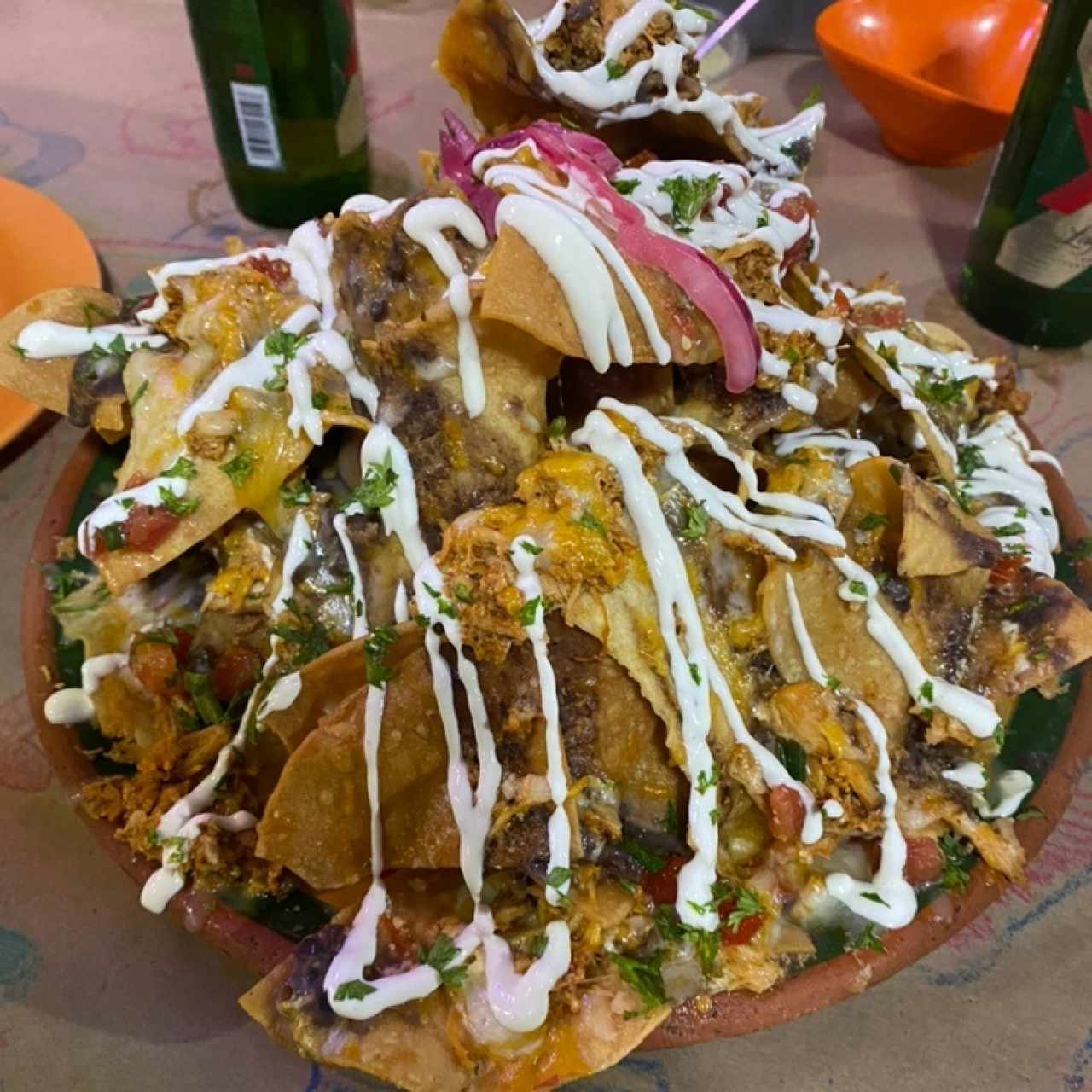 Nachos de la Abuela de Pollo