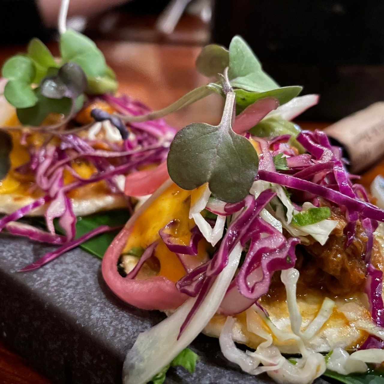 Tortilla de yuca y cerdo