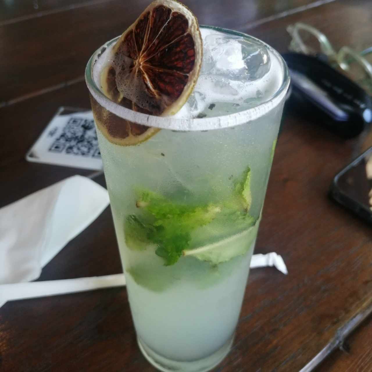 Limonada con hierbabuena 