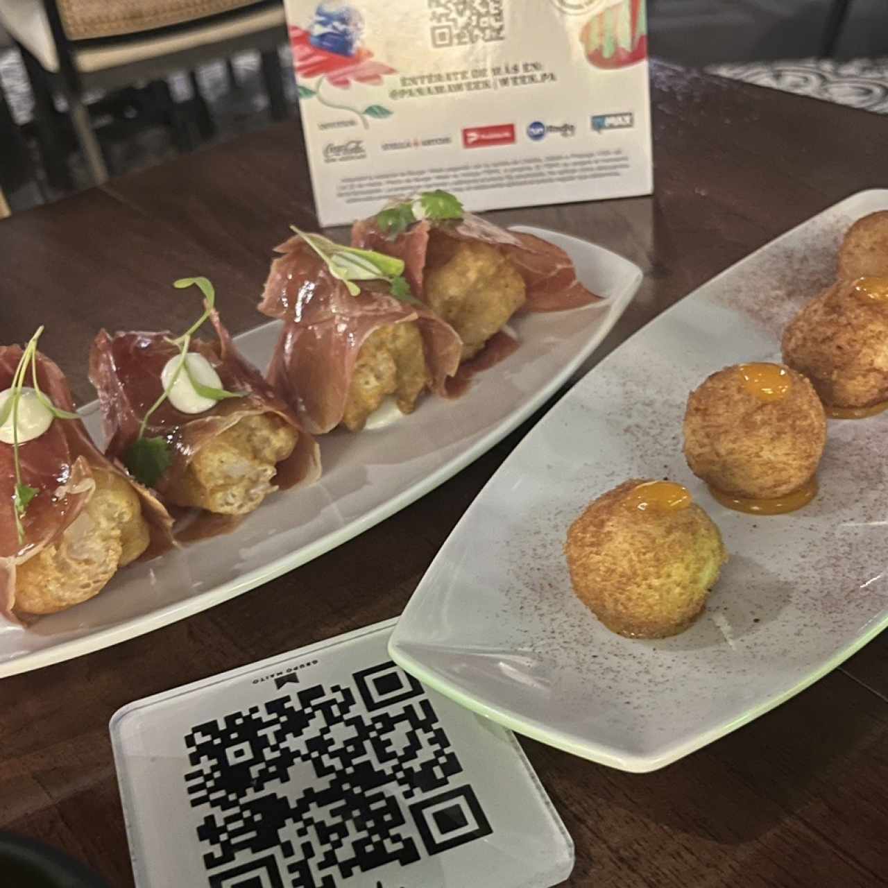 Langostinos Tempura con Jamón Serrano