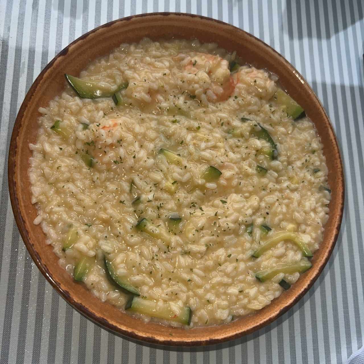 Risotto Gamberi e Zucchine