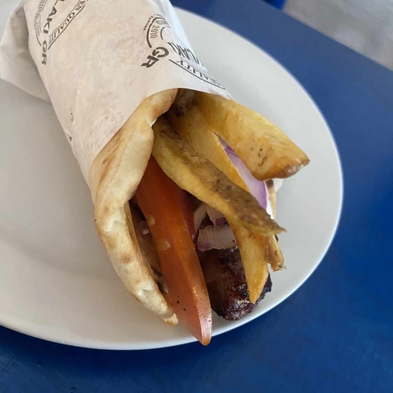 Souvlaki cordero