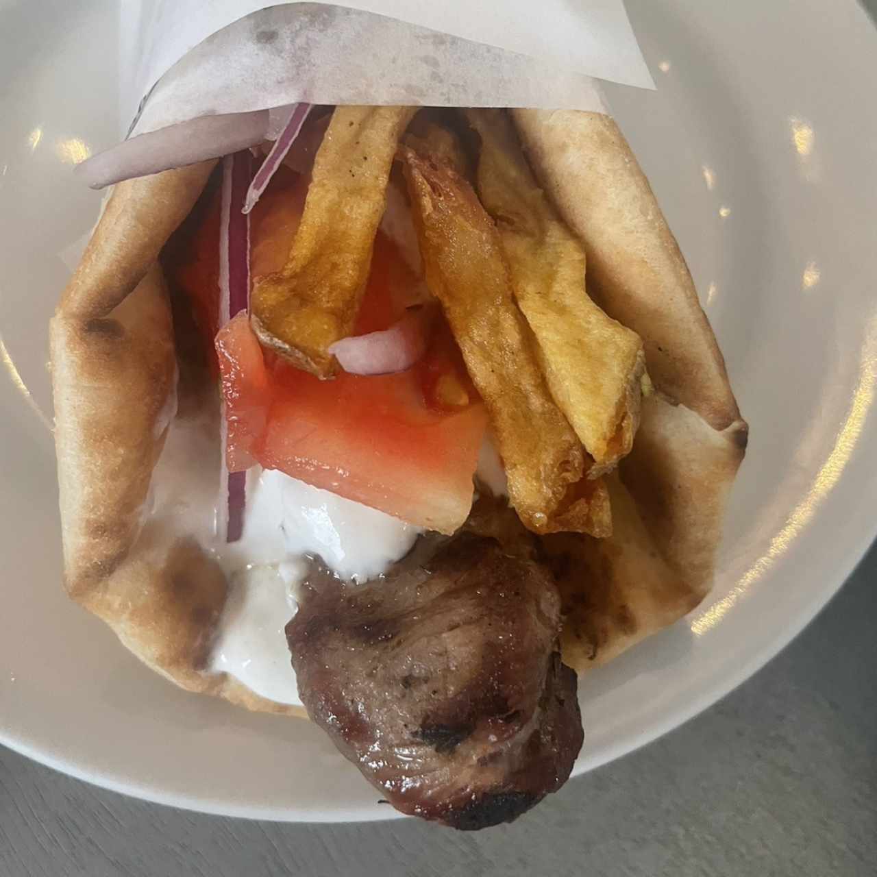 Souvlaki de Cordero