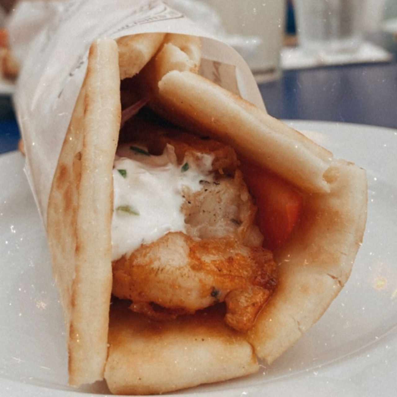 souvlaki de langostinos (3 langostinos)