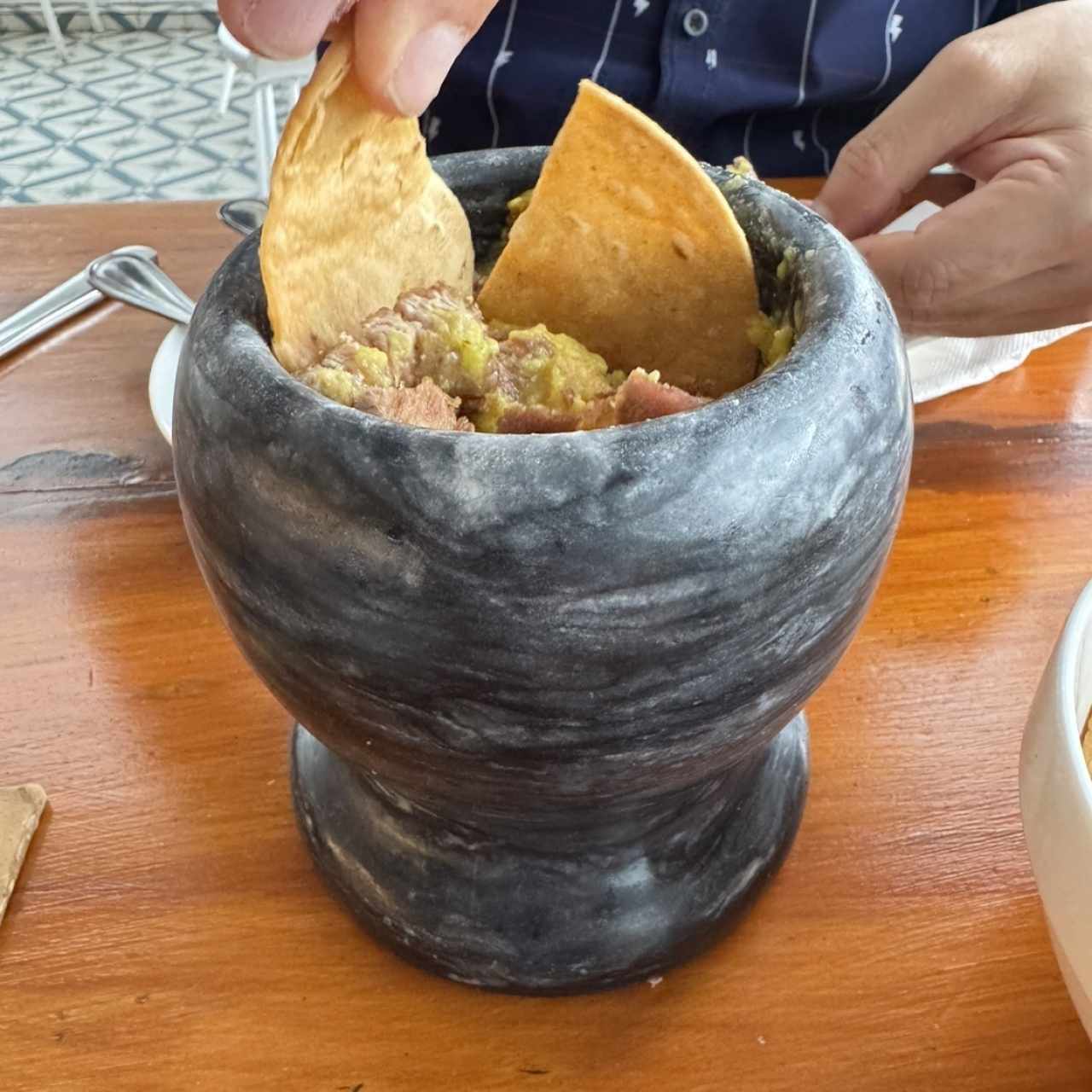Guacamole con carne 