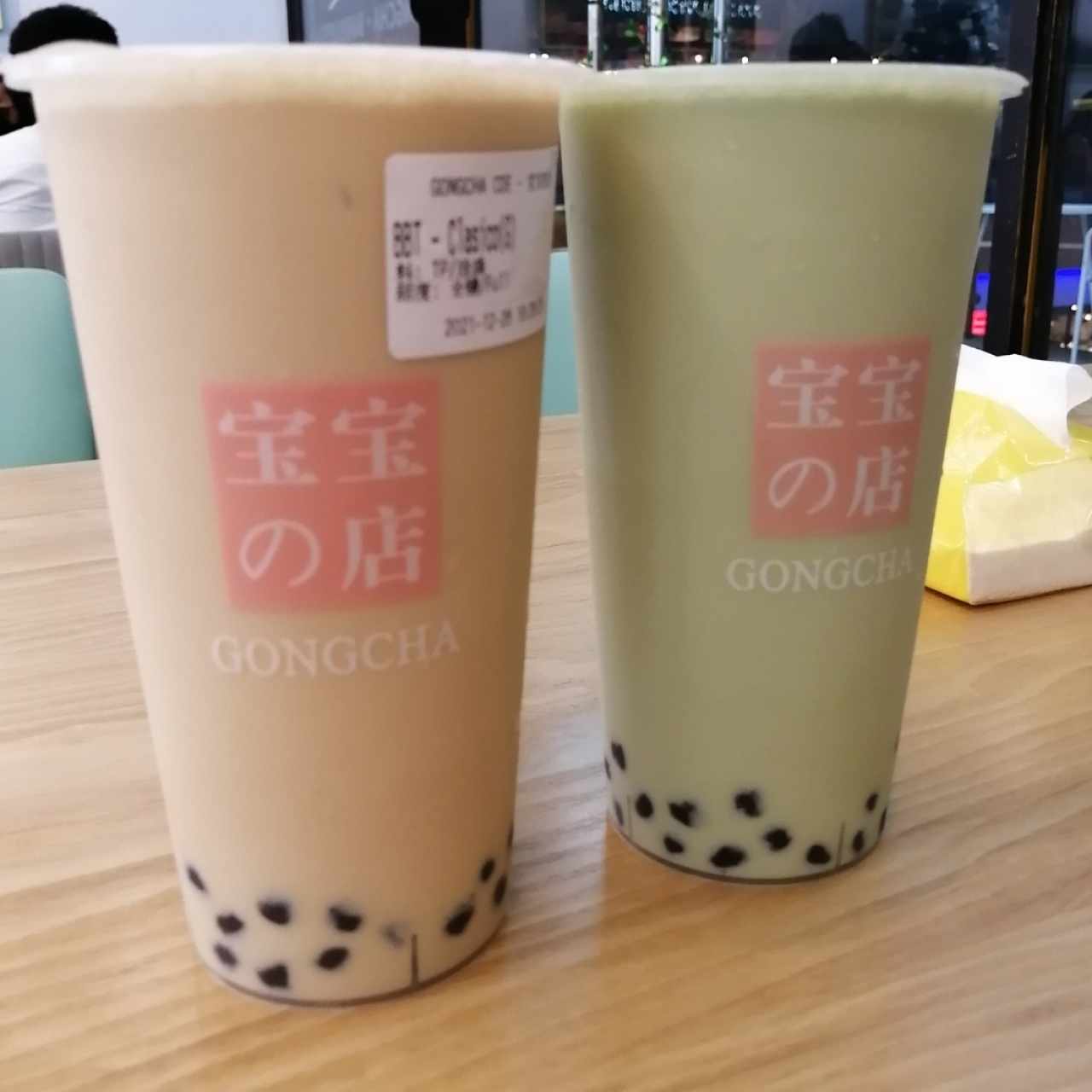 Bubble Tea Matcha y clásico 