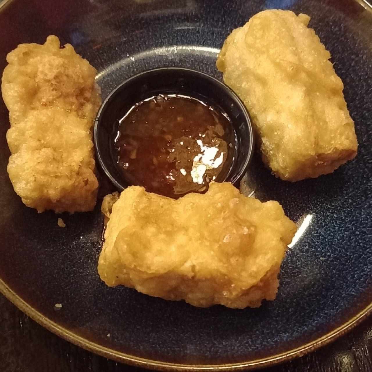 Tofu Frito con Salsa Thai