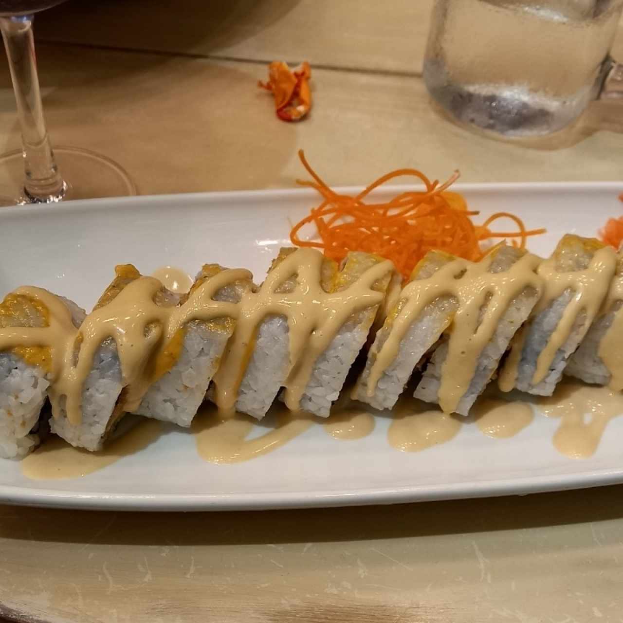 Sushi Miyagui , con cagrejo apanado