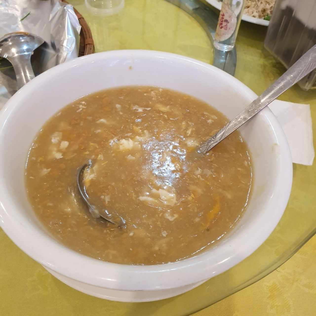 sopa de maiz huevo y pollo