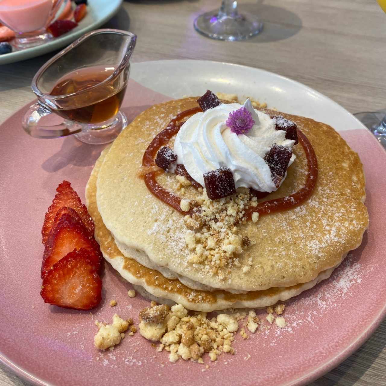 Pancakes de Queso con guayaba