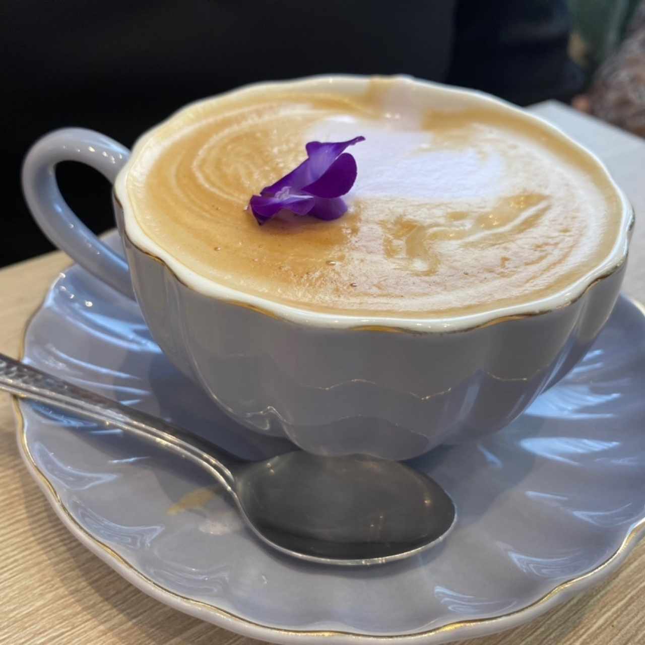 Cafe latte de lavanda