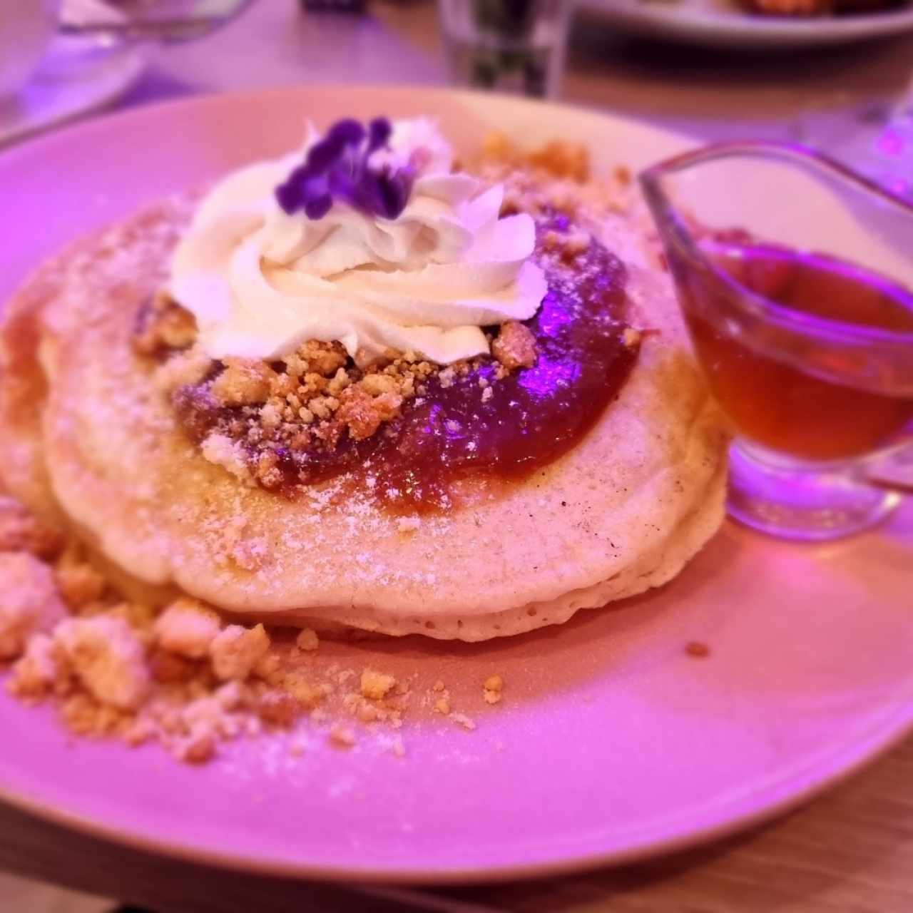 Pancake de Guayaba con Queso