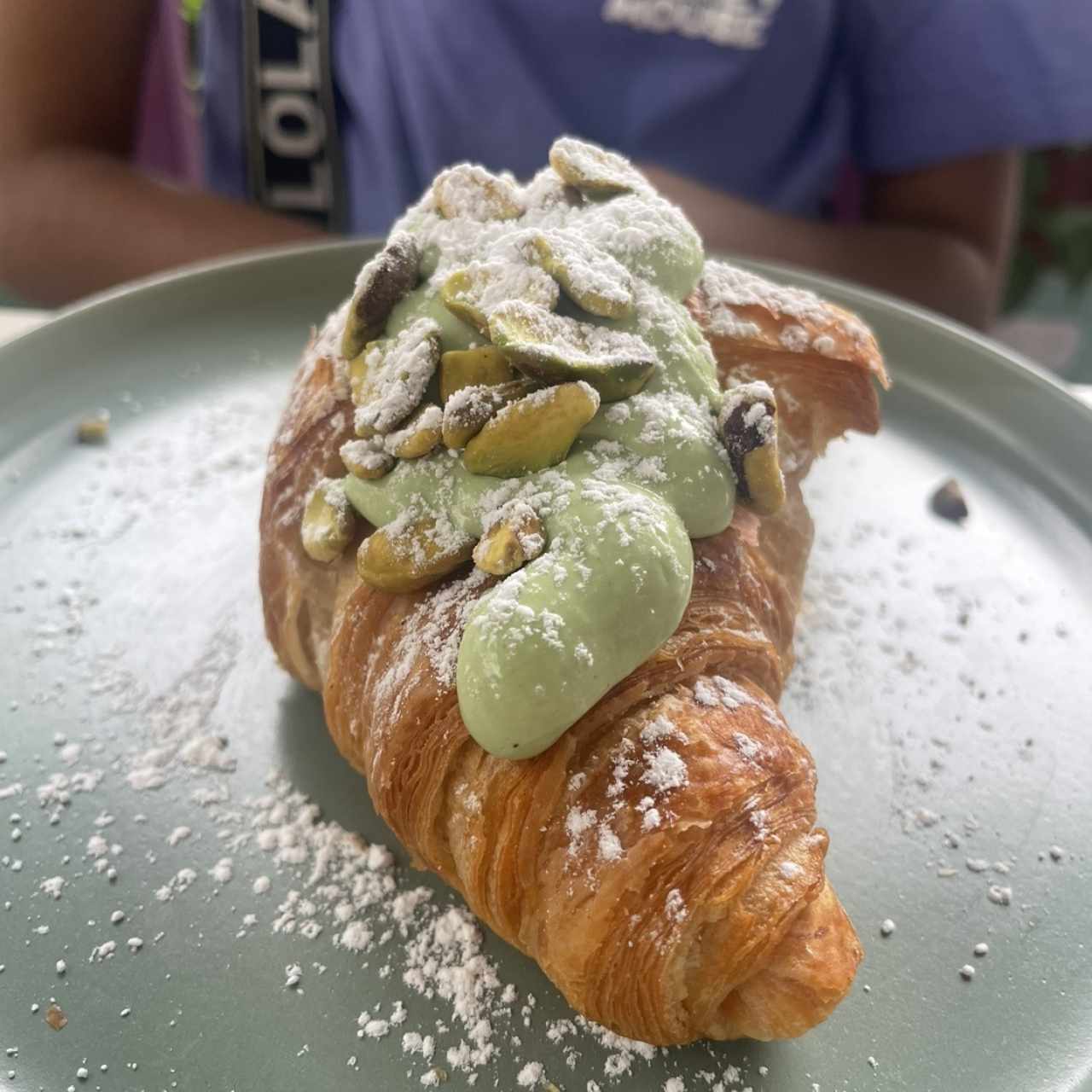 Croissant Con Crema de Pistacho