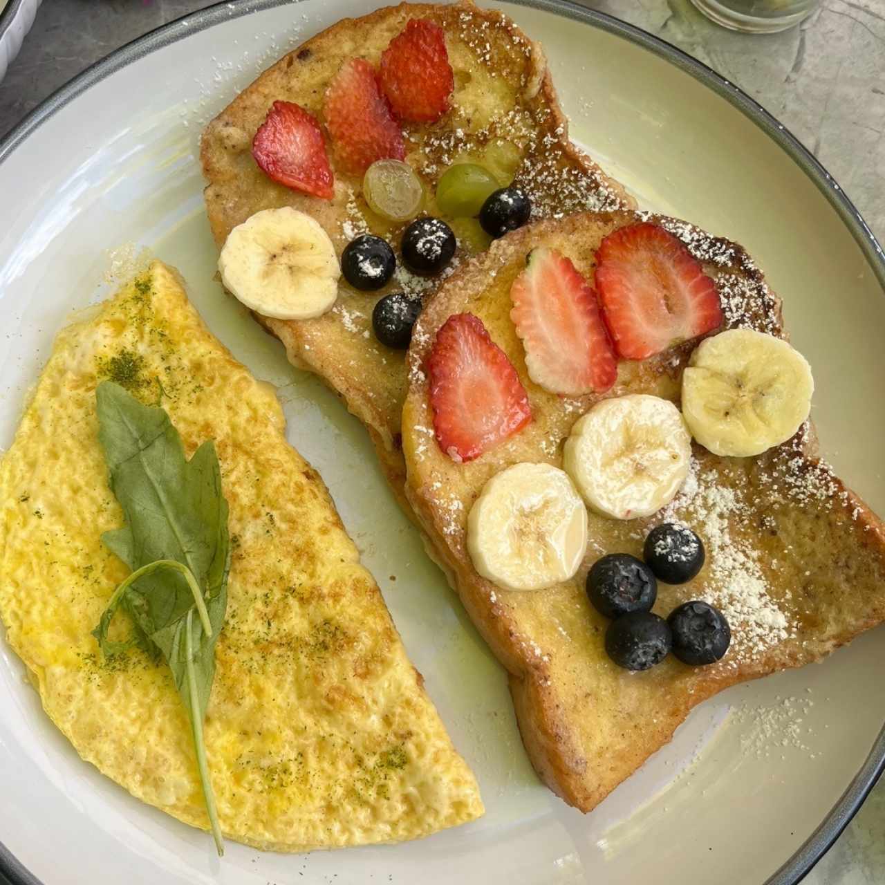 French toasts con omelette